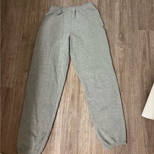 Gray sweatpants